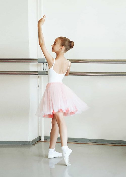 Little,Ballerina,Girl,In,A,Pink,Tutu.,Adorable,Child,Dancing
